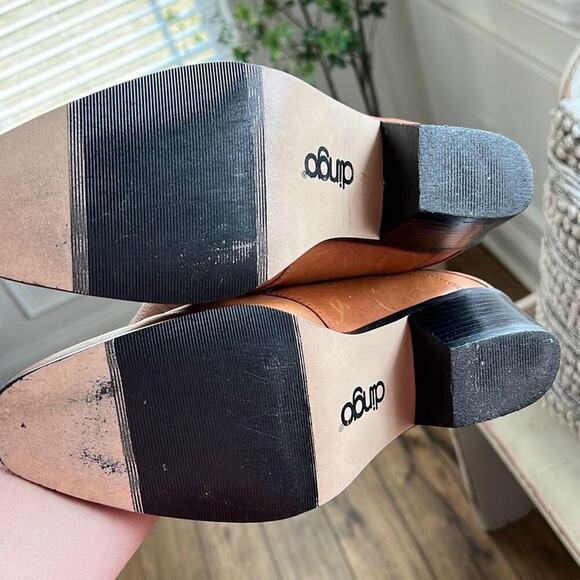 Dingo women’s size 9 brown leather low booties boots cowgirl - Picture 3 of 3